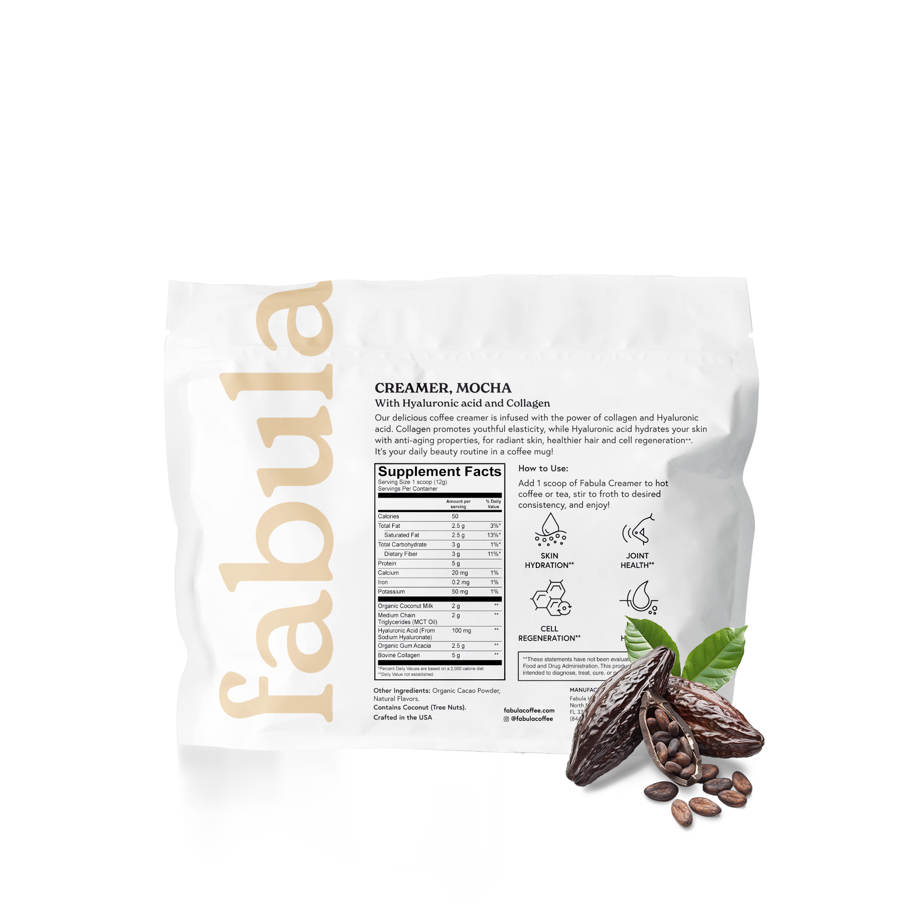 Alternative view of Creamer with Collagen, Mocha, 240g