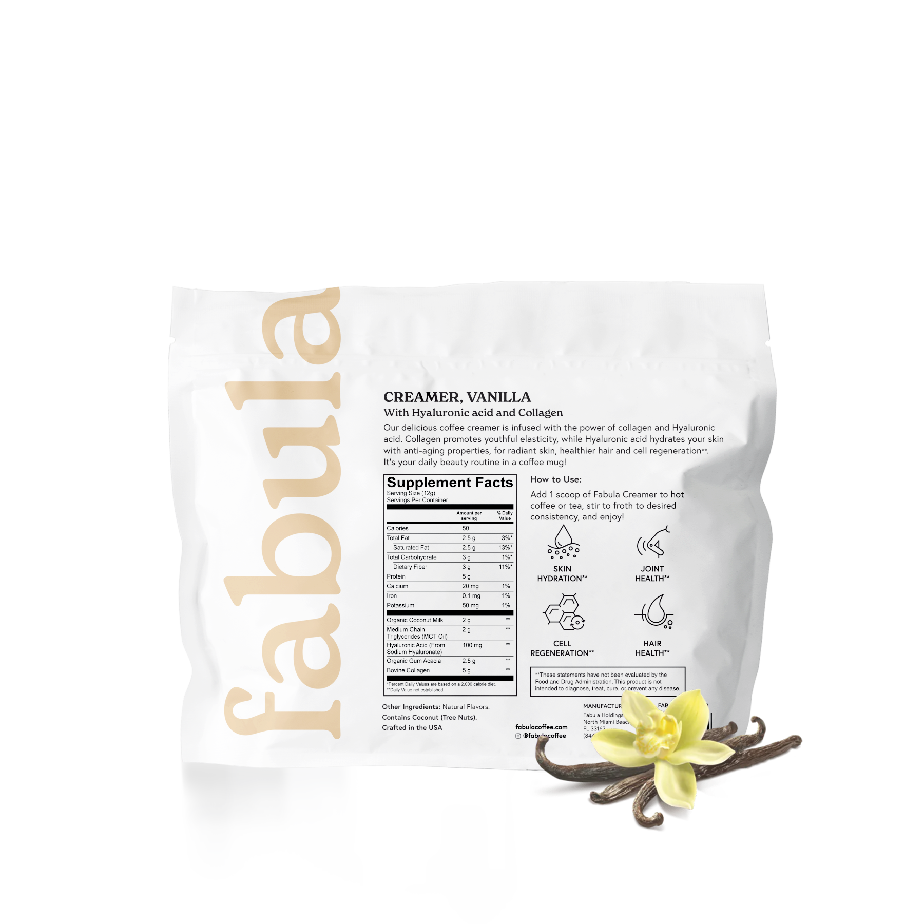 Alternative view of Creamer with Collagen, Vanilla, 240g