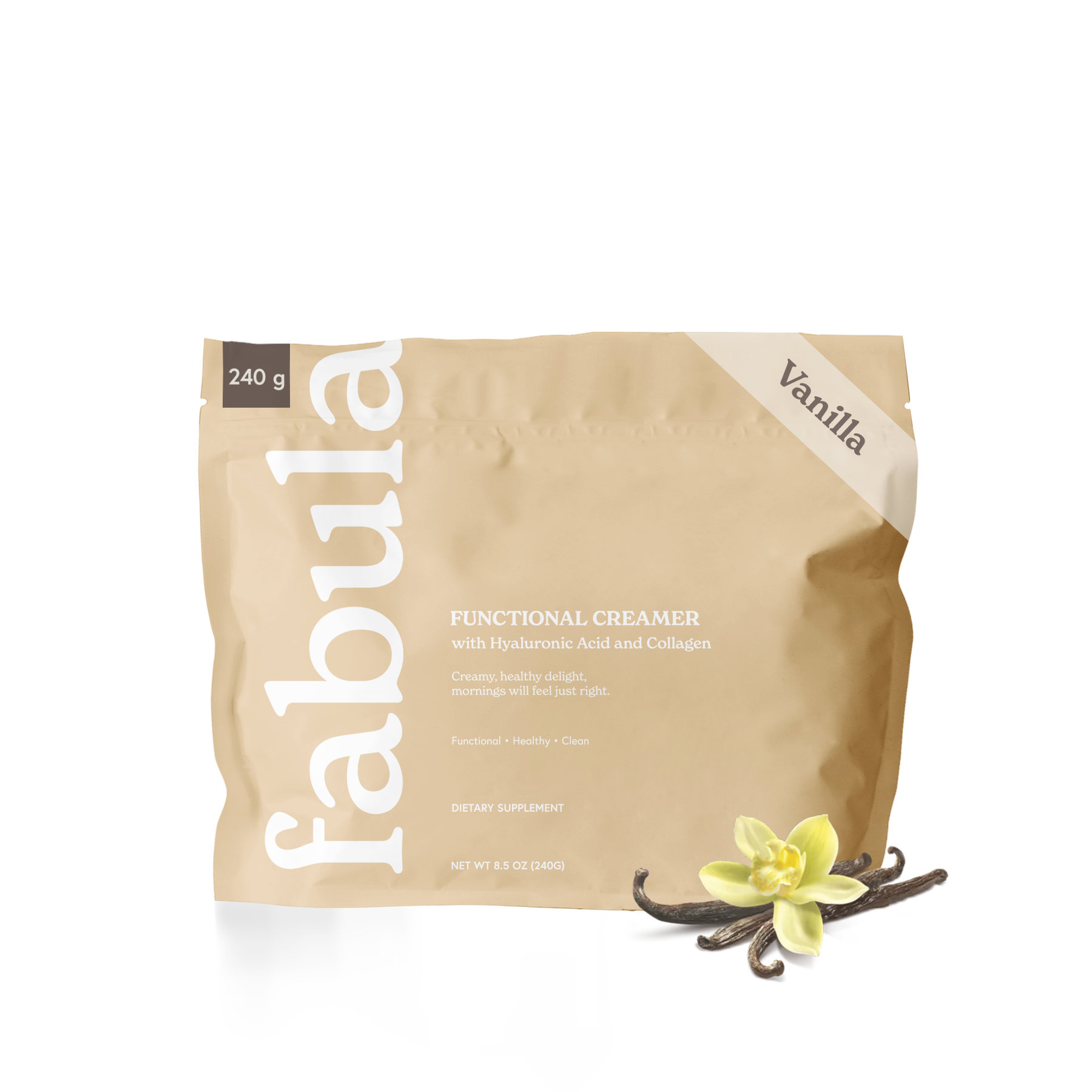 Creamer with Collagen, Vanilla, 240g