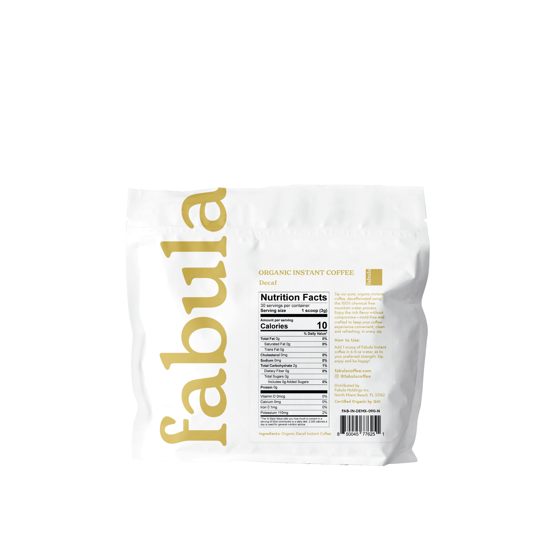 Alternative view of Organic Instant Coffee, Decaf